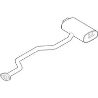 Orig. Toyota Auspuffrohr Hinten Mit Nachschalld&auml;mpfer