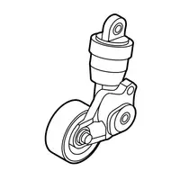 Orig. Mazda Spannrolle Hauptriemen Pe0315980c