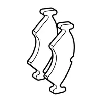 Orig. Renault Bremsklotzsatz 410607690r